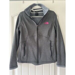 The North Face Womens Size M Knit Fleece  Full Zip Jacket in Gray